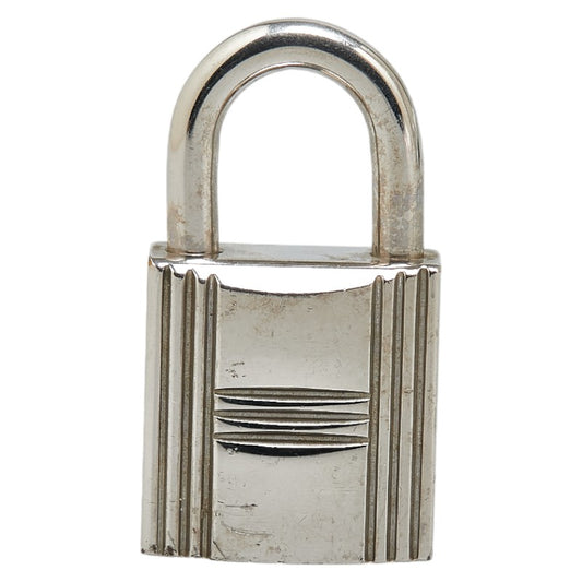 Hermes Silver Metal Padlock