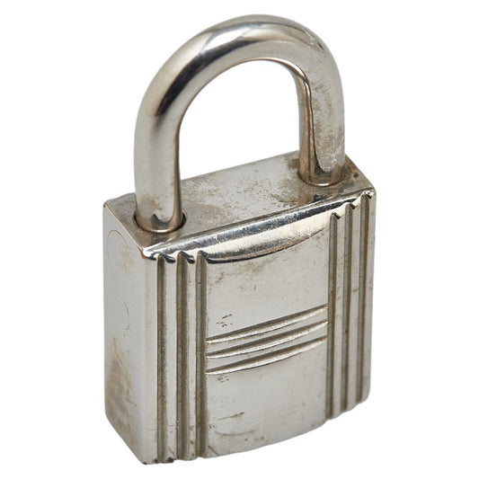 Hermes Silver Metal Padlock