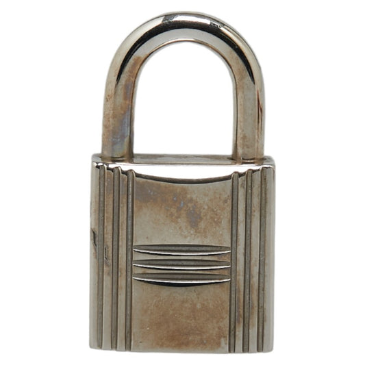 Hermes Metal Padlock Key Set Silver