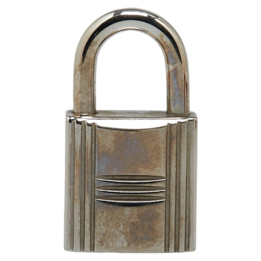 Hermes Metal Padlock Key Set Silver