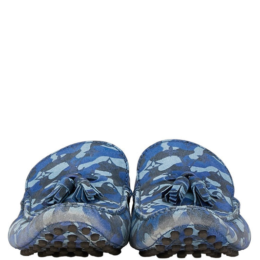 Louis Vuitton Suede Monogram Camouflage Loafers