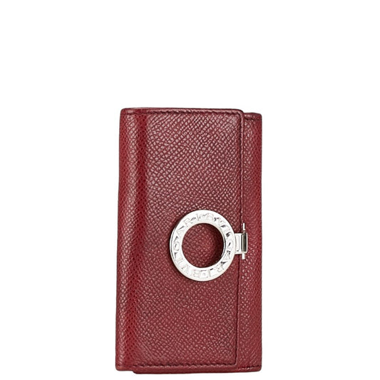 Bvlgari B-Zero Red Leather Key Case 6 Hooks