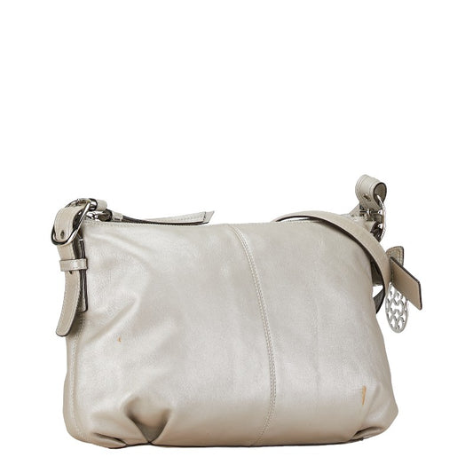 Coach Leather Shoulder Bag Gray