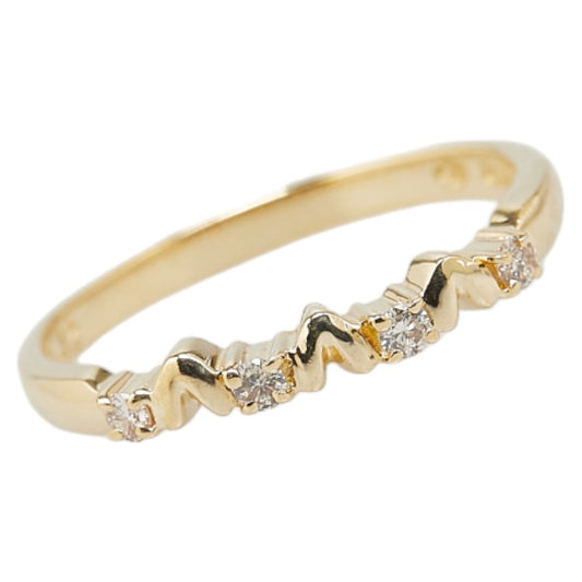 K18YG Yellow Gold Diamond Ring