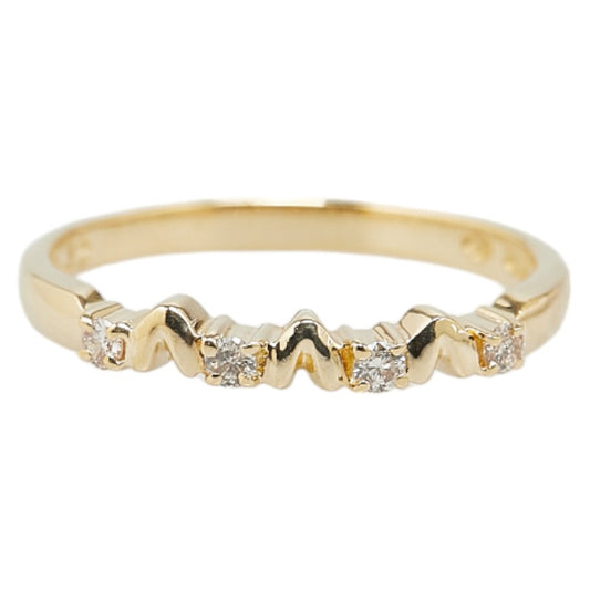 K18YG Yellow Gold Diamond Ring