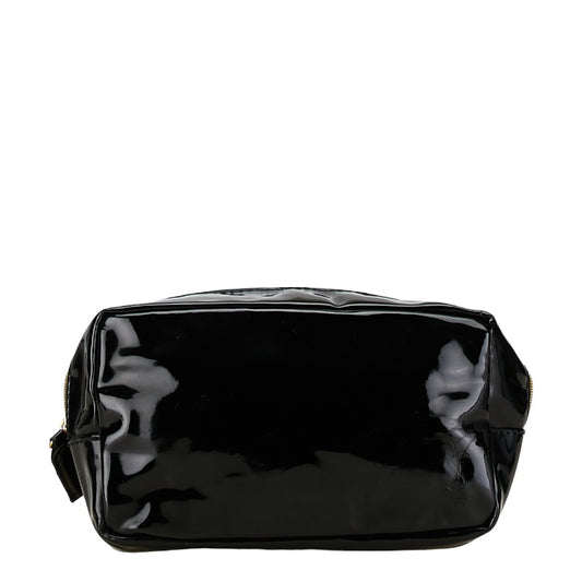 Yves Saint Laurent Black Enamel Pouch