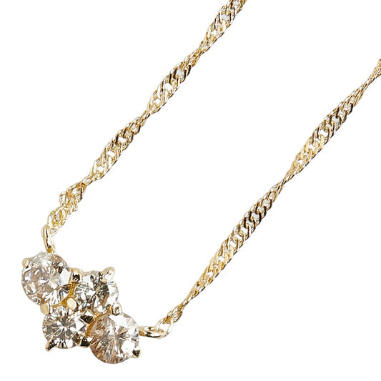 K18YG Yellow Gold Diamond Necklace