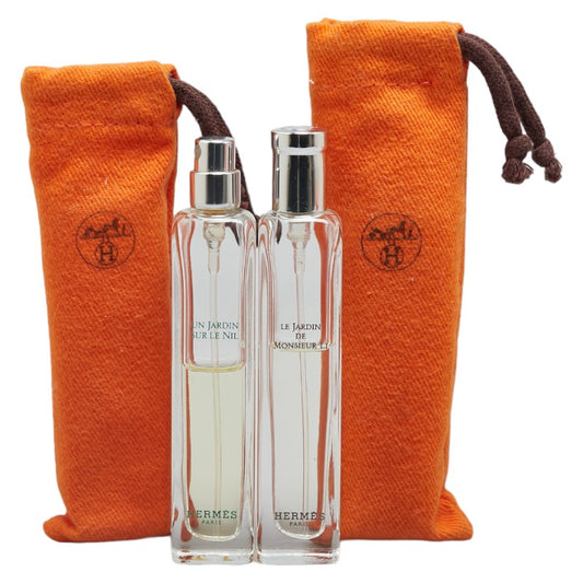 Hermes Perfume Set Twilly d'Hermès 10ml×2, Un Jardin Sur Le Nil 15ml, Un Jardin Sur Le Toit 15ml