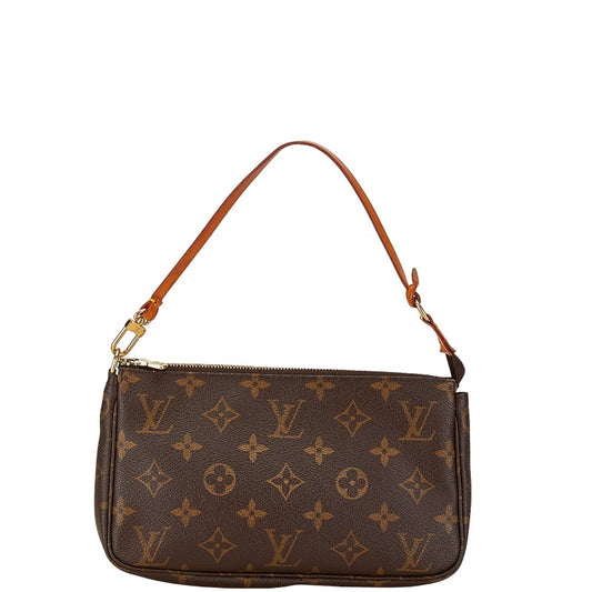 Louis Vuitton Monogram Pochette Accessoire Handbag Brown