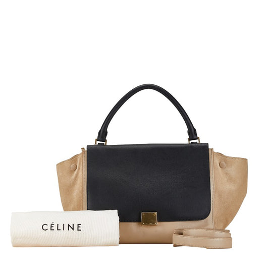 Celine Trapeze Medium Leather Shoulder Bag