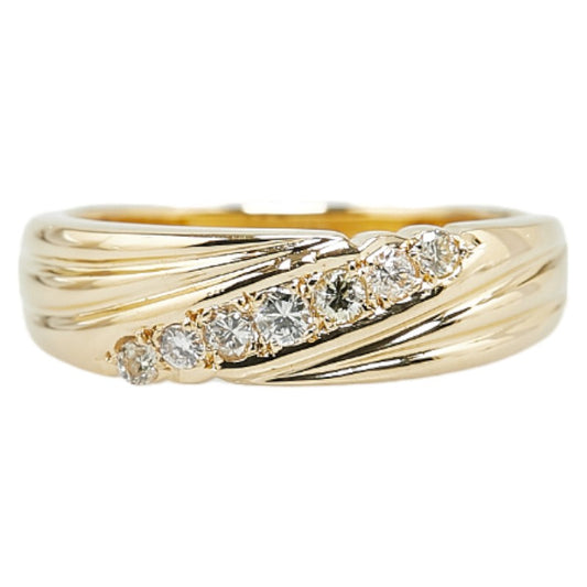 K18YG Yellow Gold Diamond Ring