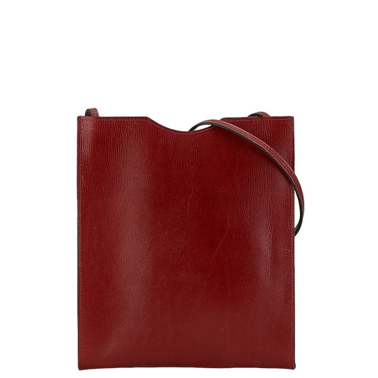 Hermes Onimetu Shoulder Bag Bordeaux Red