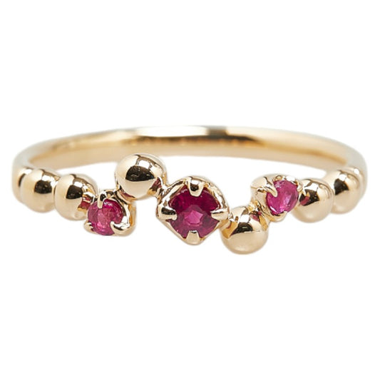 K18YG Yellow Gold Ruby Ring 15