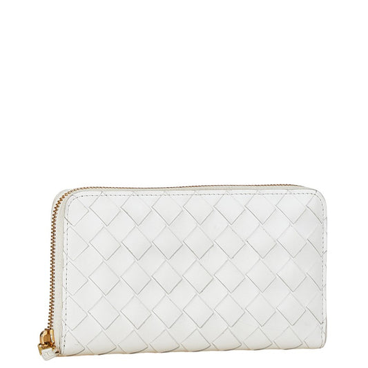 Bottega Veneta Intrecciato Leather Zip Wallet