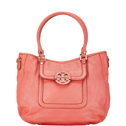 Tory Burch Amanda Leather Handbag Pink