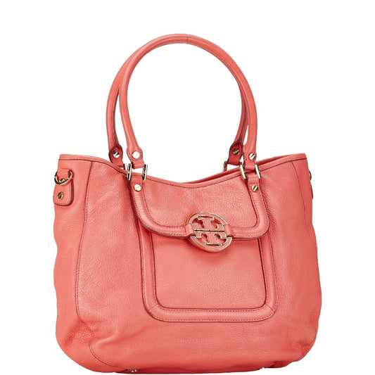 Tory Burch Amanda Leather Handbag Pink