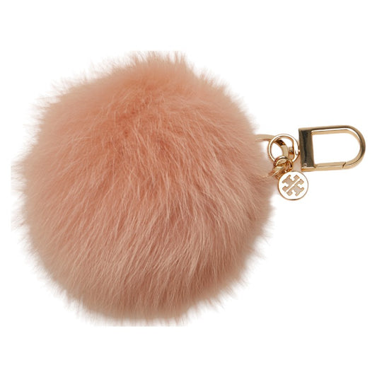 Tory Burch Pom Pom Keychain Peach Blossom