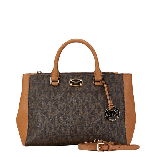 Michael Kors Signature 2WAY Handbag Brown