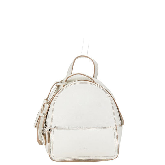 Max Mara Leather Backpack White