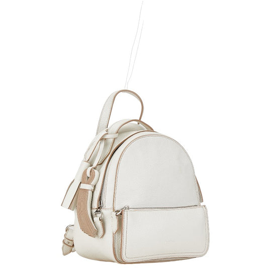 Max Mara Leather Backpack White