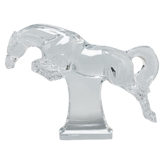 Baccarat Jumping Horse Crystal Glass Ornament