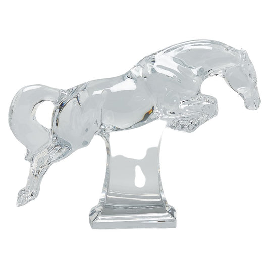 Baccarat Jumping Horse Crystal Glass Ornament