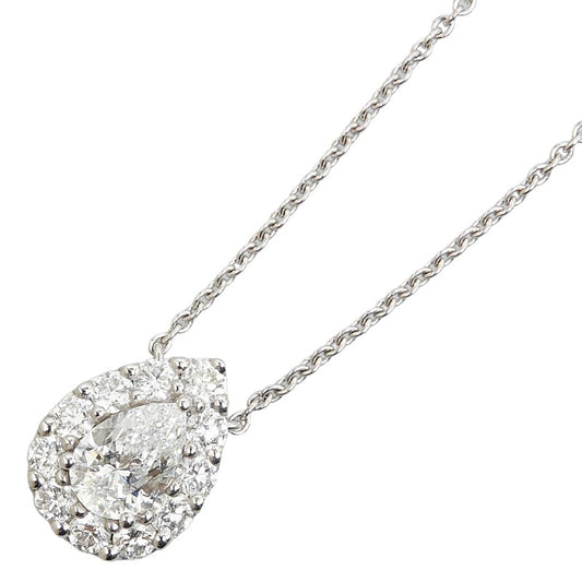 Graff K18WG White Gold Pear Shape Necklace