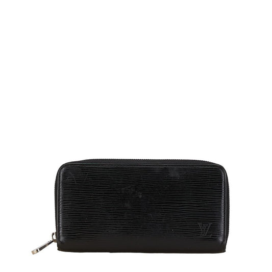 Louis Vuitton Epi Zippy Wallet Black Leather