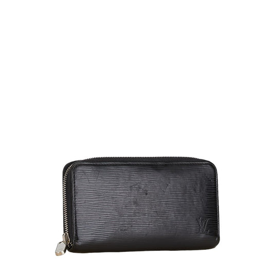 Louis Vuitton Epi Zippy Wallet Black Leather