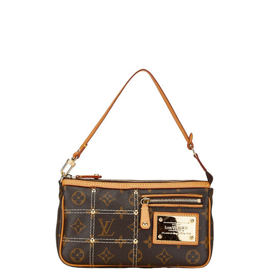 Louis Vuitton Monogram Rivet Pochette M40141 Brown