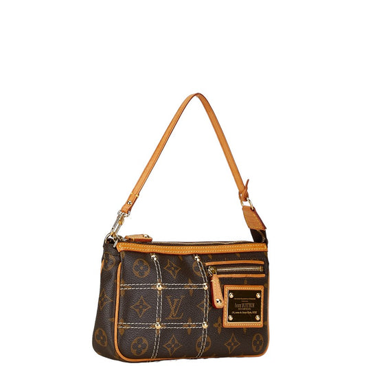 Louis Vuitton Monogram Rivet Pochette M40141 Brown