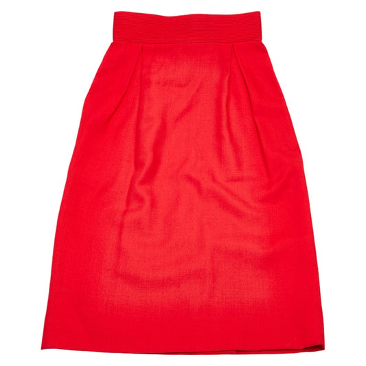 Dior Vintage Rayon Skirt Red S