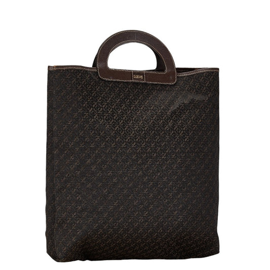 Loewe Anagram Canvas Leather Tote Bag