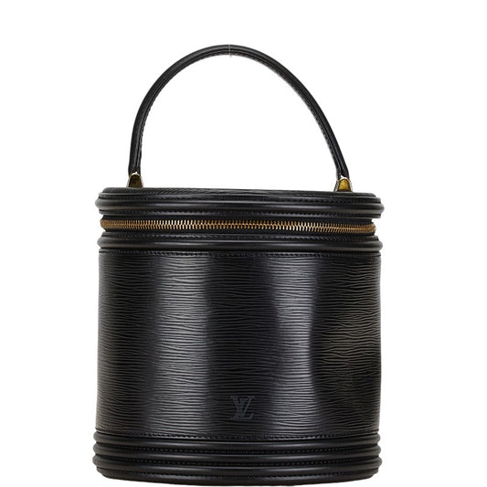 Louis Vuitton Epi Cannes Handbag Black Leather