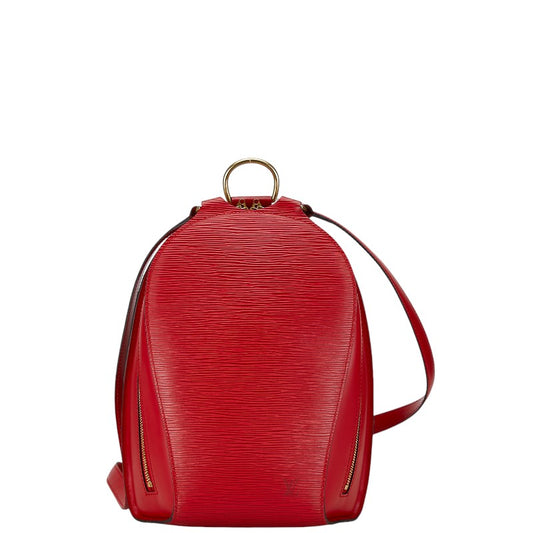 Louis Vuitton Epi M52237 Red Leather Backpack