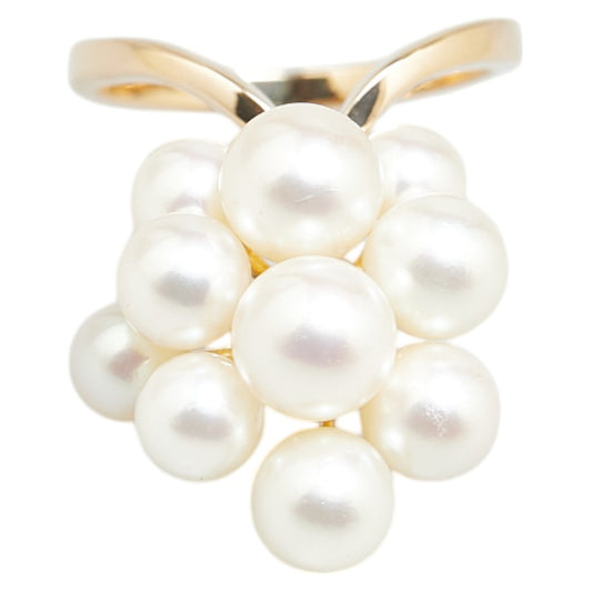 Tasaki K18YG Yellow Gold Akoya Pearl Ring