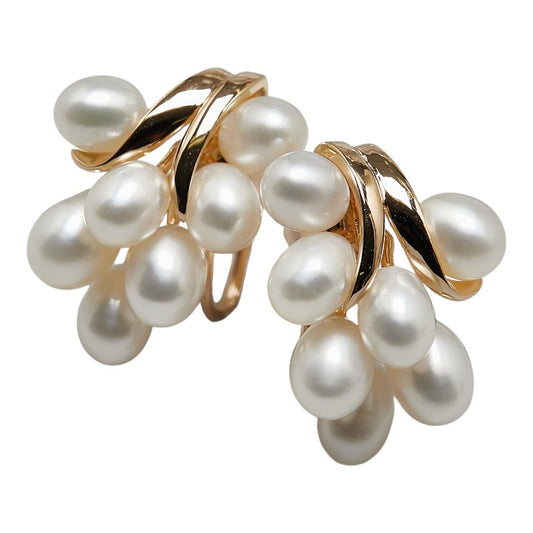 K14YG Yellow Gold Freshwater Pearl Earrings