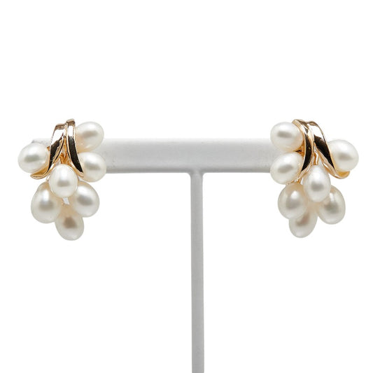 K14YG Yellow Gold Freshwater Pearl Earrings