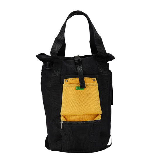 Porter Union Canvas Backpack Black Yellow