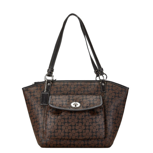 Coach Mini Signature Leather Tote Bag F15135