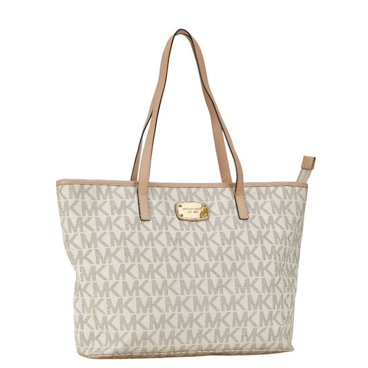 Michael Kors Signature PVC Leather Tote Bag