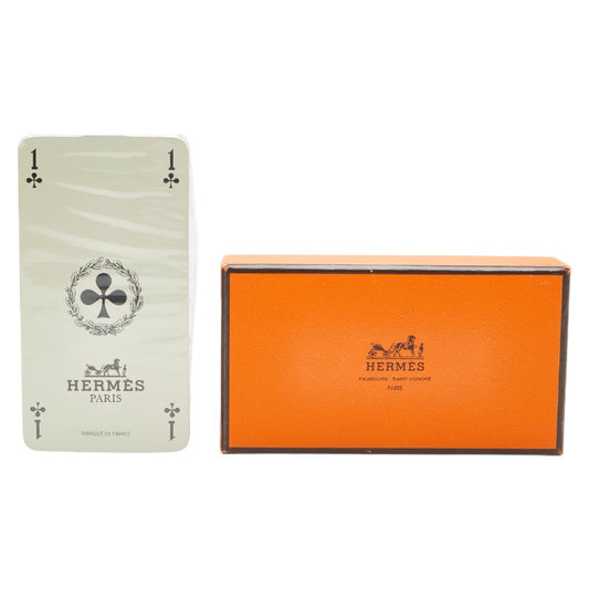 Hermes Puzzle Pattern Playing Cards Red