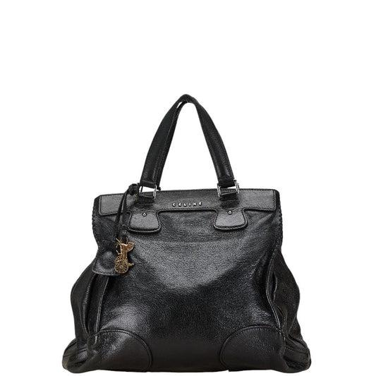 Celine Leather Tote Bag with Carriage Hardware