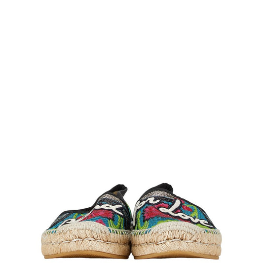 Gucci Floral Embroidered Espadrilles Slip-On