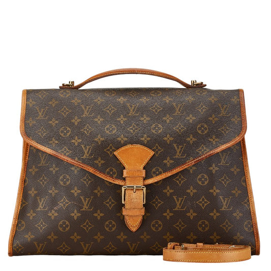 Louis Vuitton Monogram Beverly 2WAY Handbag Brown