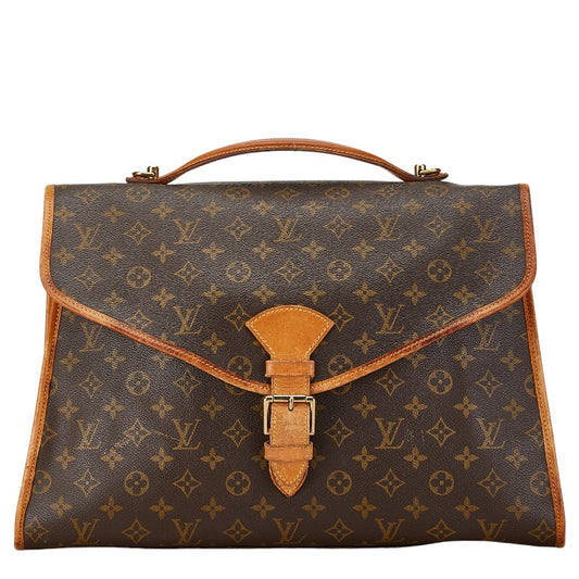 Louis Vuitton Monogram Beverly 2WAY Handbag Brown