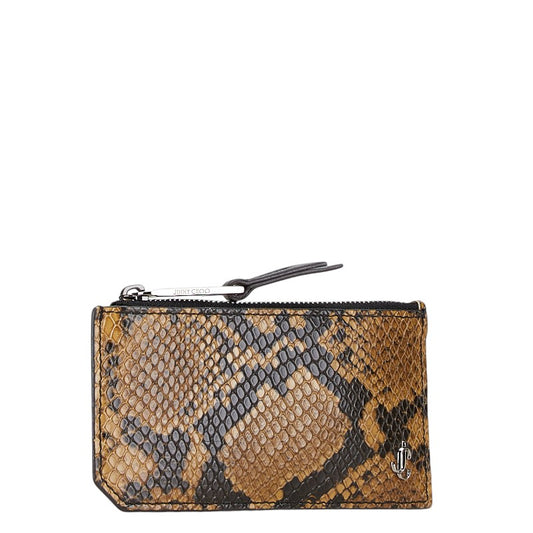 Jimmy Choo Python Embossed Leather Coin Case