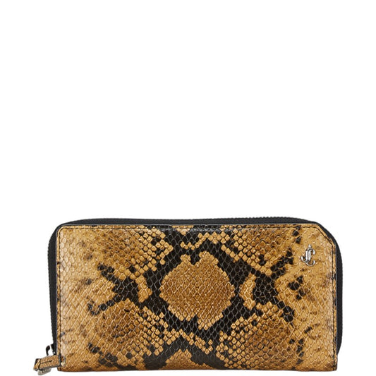 Jimmy Choo Python Embossed Leather Wallet