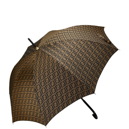 Fendi Nylon Zucca Umbrella Brown Black