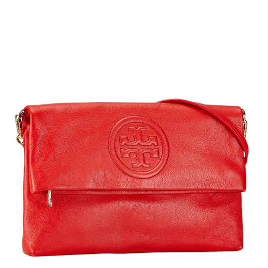 Tory Burch Red Leather Shoulder Bag